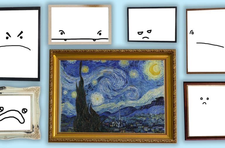 the paintings are mad at starry night