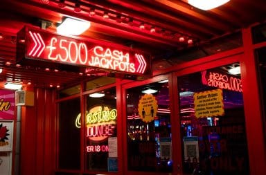 Neon casino lights