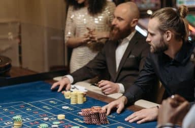 Craps table