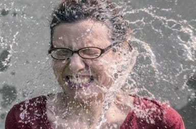 woman in water