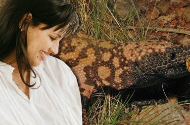 a mom and her gila monster