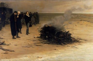the funeral of Shelley
