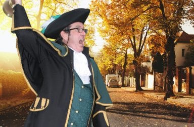 town crier in the suburbs, how annoying