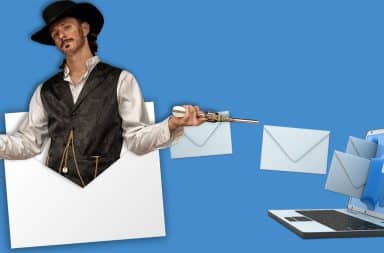 cowboy in a newsletter email