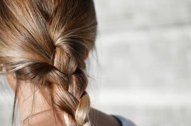 woman with a loose braid