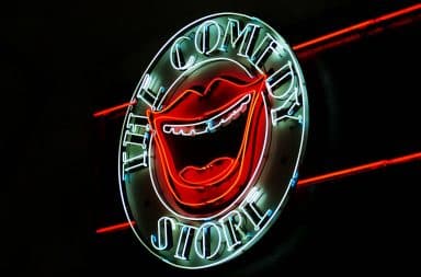 Comedy store neon sign