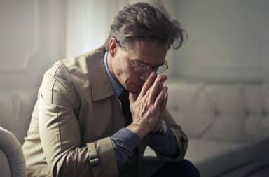 man who is upset