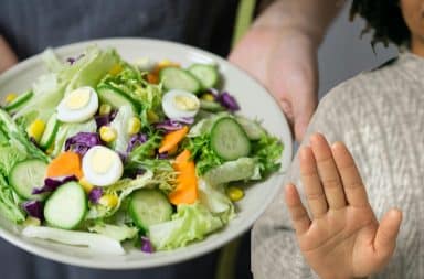 saying no to a salad