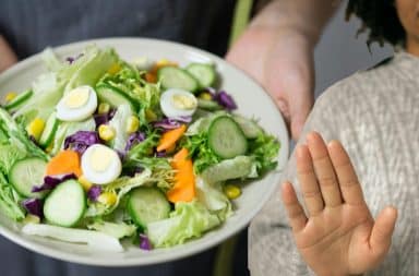 saying no to a salad