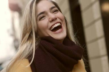 laughing