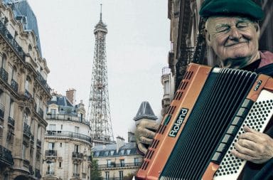 paris accordian here he goes!