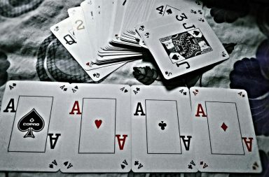 Aces out on the table