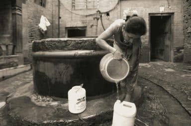 Pump water well