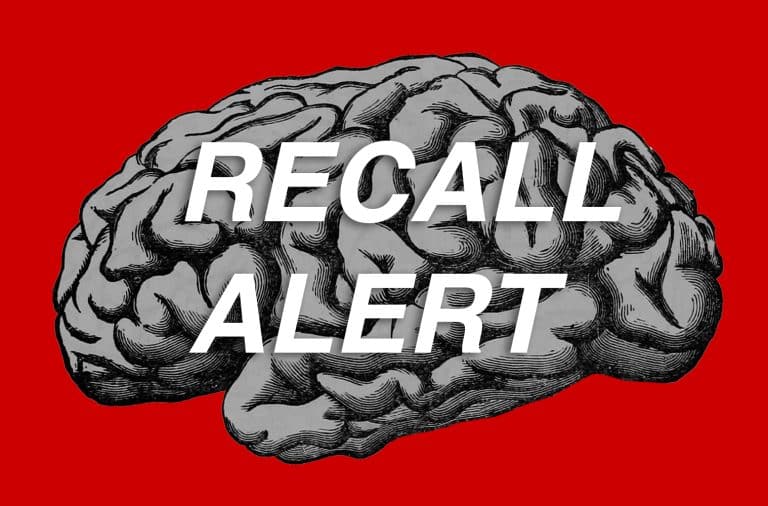 brain is getting recalled