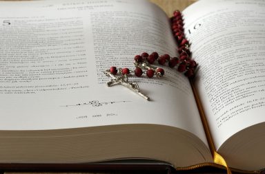 Bible text open