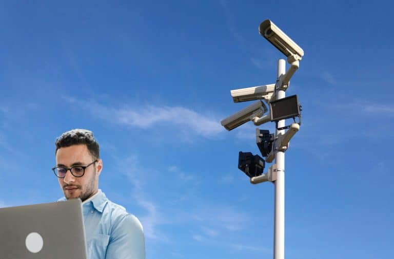 guy is being watched