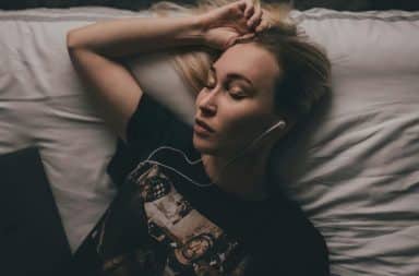 listening to the book in bed style