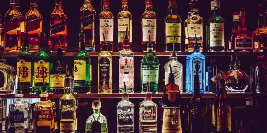 a bar bottle - full
