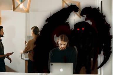 mothman in the office