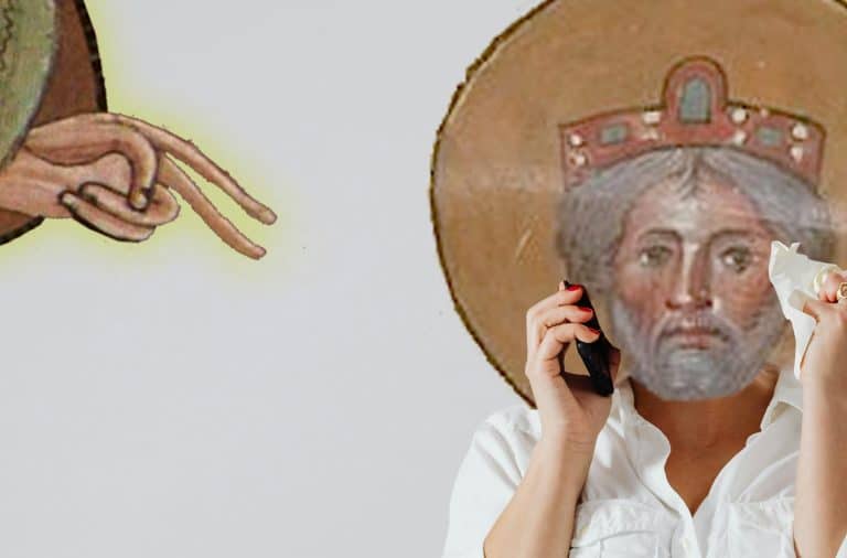king david on the phone