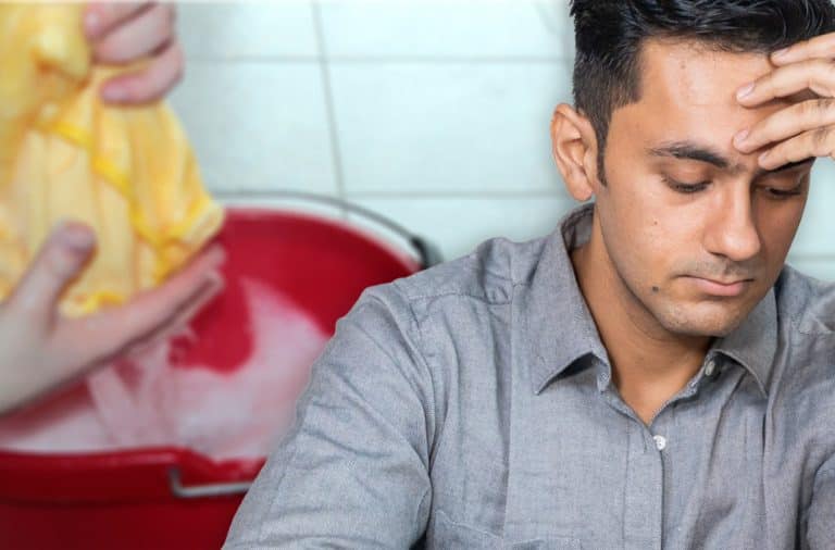 sad guy about the cleaning