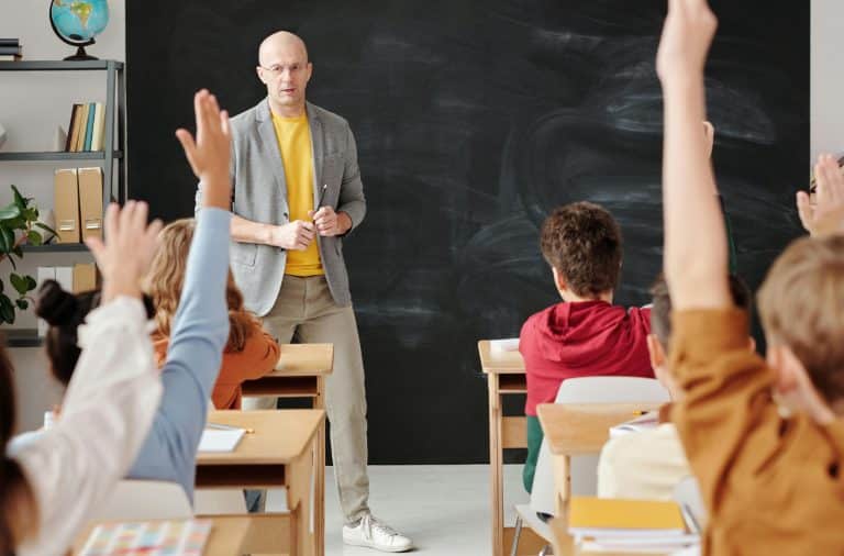 teacher in the classroom
