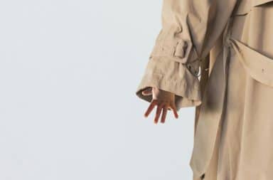 baby hand trench coat