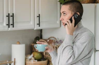 woman on the phone