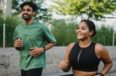 jogging couple