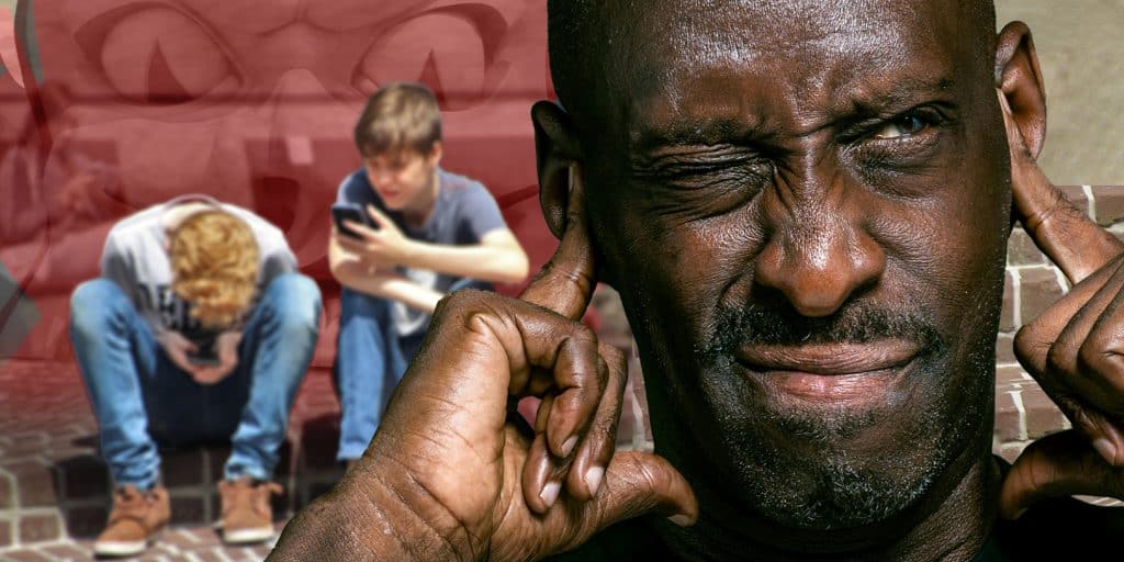 devil upset guy