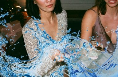 splash water at the party