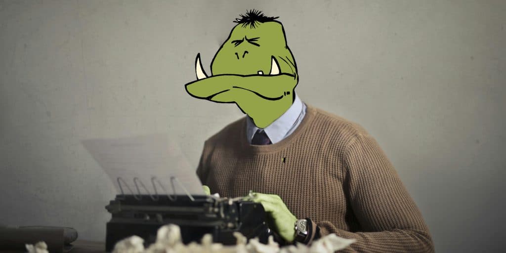 troll in the writing