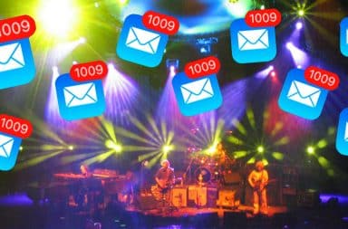 emails with the jam band