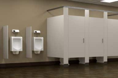 urinals, all in a row