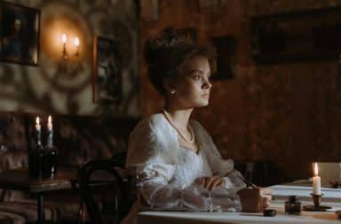 Victorian woman writing letter