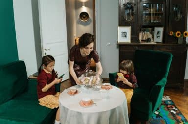 nanny with kids
