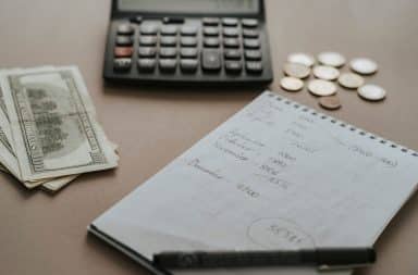 Budgeting tools on a desk
