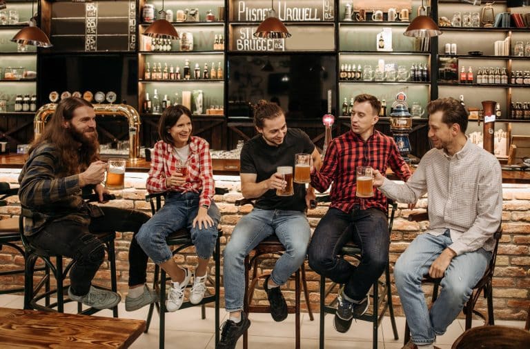 milennials at a bar