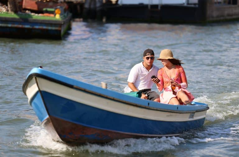 couple on boat