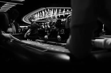 Casino in black and white