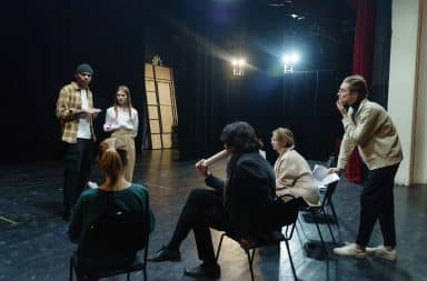 woman auditioning