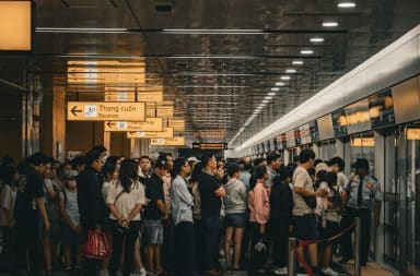 line at airport